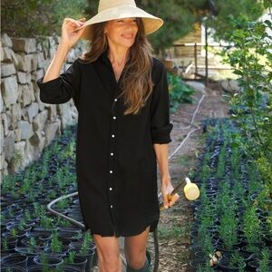 EUC Frank & Eileen Mary Dress Black Famous Denim Sz L